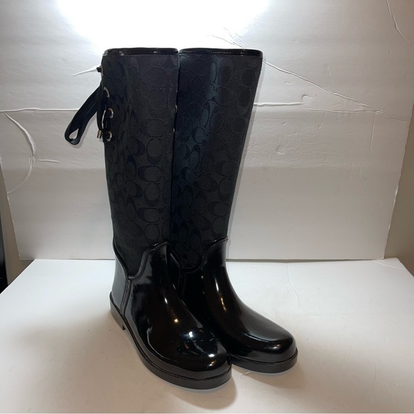 Coach Tristee Rain Boots Size 8 - Picture 8 of 8